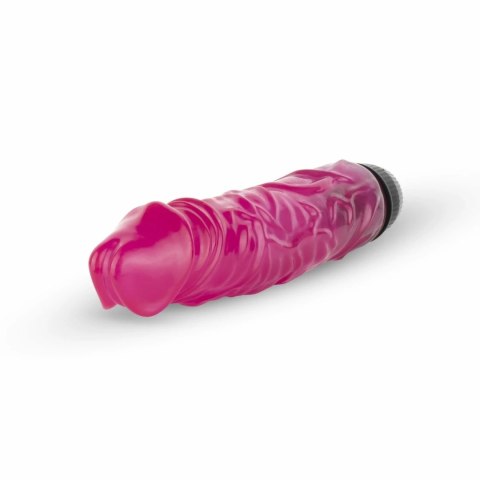 Jelly Supreme Wibrator Anatomiczny Rożowy z Brokatem 21 cm