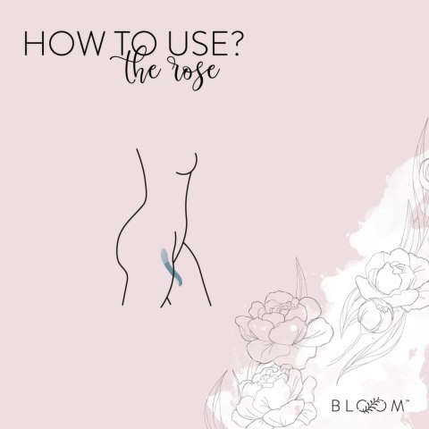 Bloom The Rose model punktowy USB silikonowy rożowy 5 trybow