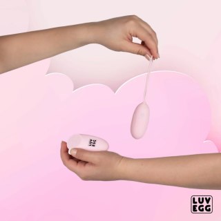 LUV EGG Model Pink - Wibrujące Jajko z Pilotem, 12 Trybow, Silikon