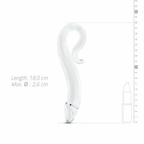 Glas Szklany Model No. 14 - Anatomiczna Forma, Transparentny, 21 cm