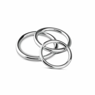 Sinner Gear Zestaw Metalowych Pierścieni Anatomicznych 3 Rozmiary