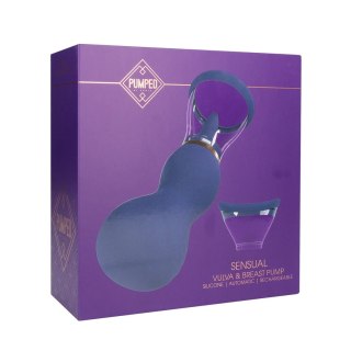 Shots Sensual Pompa Intymna Akumulatorowa 2w1 Fioletowa