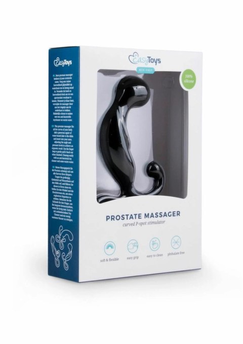 Sway Curved Black - Anatomiczny masażer stref intymnych silikonowy
