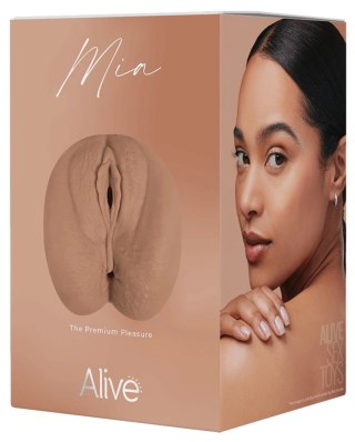 Alive Mia XL - Intymna maszyna dwukanałowa z miękkiego TPE 14,6 cm