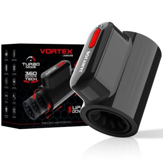 Jamyjob Vortex Turbo 360° Czarna Maszyna Intymna z Rotacją i Ruchem