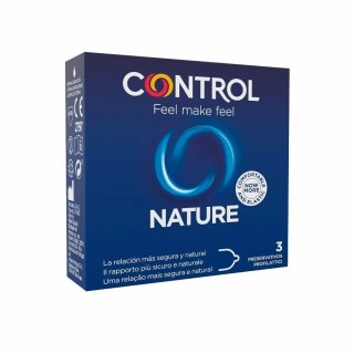 Control Adapta Nature prezerwatywy lateksowe 3 sztuki 54 mm