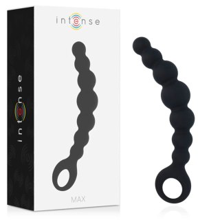 Intense Koraliki Intymne MAX czarne silikonowe 18,5 cm