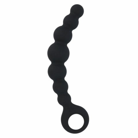 Intense Koraliki Intymne MAX czarne silikonowe 18,5 cm