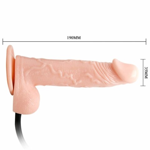 Taniec Intymny Model Nadmuchiwany z Przyssawką 19 cm TPR czarny