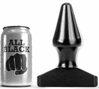 All Black Plug stożkowy 15,5 cm PVC - ergonomiczny model wodoodporny