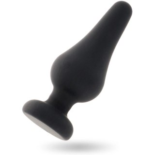 Intense Pipo L Czarny Korek Silikonowy 13 cm Anatomiczny Design