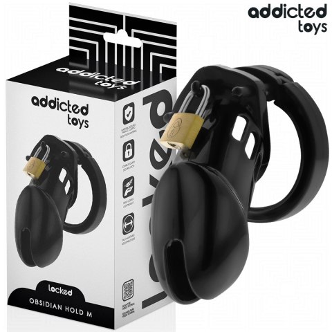 Addicted Toys Locked Obsidian Hold klatka zabezpieczająca M