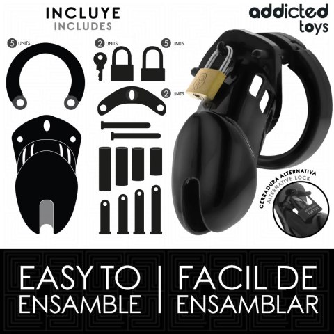 Addicted Toys Locked Obsidian Hold klatka zabezpieczająca M