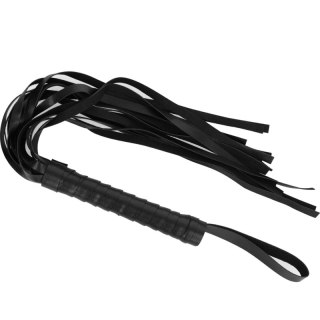 Intense Fetish Flogger Wegański Skorzany Bat z Ergonomicznym Uchwyt