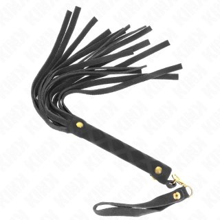 KINK Czarny Mini Bat Do Rąk Zamszowy 30 cm - Elegancki i Poręczny