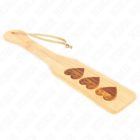 KINK Paddle Serce Bambusowa 32x5,5 cm - Wytrzymały Model Ozdobny