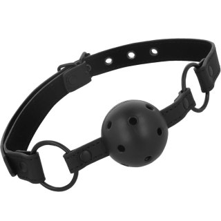 Intense Fetish Pasek z kulą vegan leather - regulowany, czarny