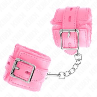KINK Opaski na Nadgarstki z Otworami Rożowe Pasek Regulowany 17-29x6cm