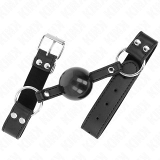 KINK Piłka silikonowa 4 cm z paskiem skorzanym, regulacja 42-58 cm
