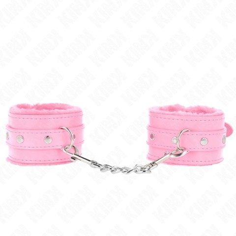 KINK Premium Opaski na Nadgarstki Rożowe Regulowane 17-29 cm x 6 cm