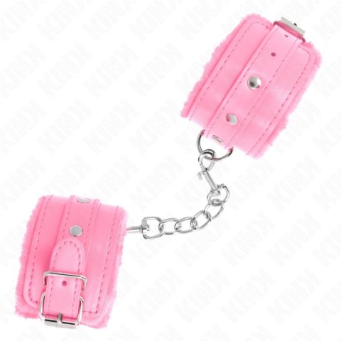 KINK Premium Opaski na Nadgarstki Rożowe Regulowane 17-29 cm x 6 cm