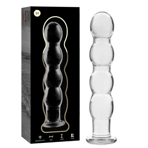 Ibiza Nebula Series Model 10 Szklany Przyrząd Intymny 16.5cm Transparentny