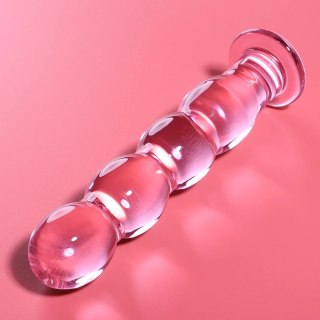 Ibiza Nebula Series Model 10 - Szklany element intymny rożowy 16,5 cm