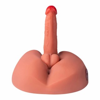 XISE Honey Vibrator - Model z Wibracjami 25 cm, TPE, Pilot, Przyssawka