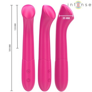 Intense Paty Model 2 Wibrator 19 cm Elastyczny 10 Trybow Rożowy