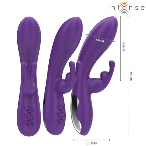 Intense Randall Fioletowy Model Rabbit 10 Trybow Wibracji Silikonowy