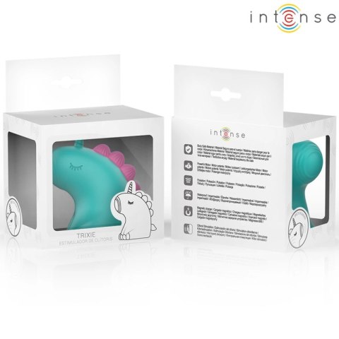 Intense TRIXIE Zielony stymulator punktowy jednorożec silikonowy IPX7 USB