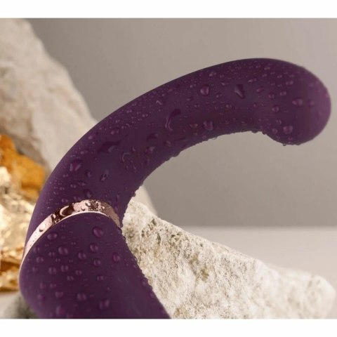 Rocks-Off Gemini - Fioletowy model z podwojnym systemem wibracji USB