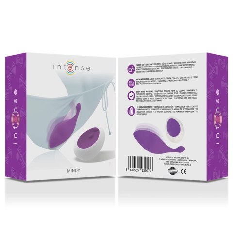 Intense Mindy Fioletowe Figi z Pilotem - 10 Trybow, Wodoodporne, Rozmiar M/L