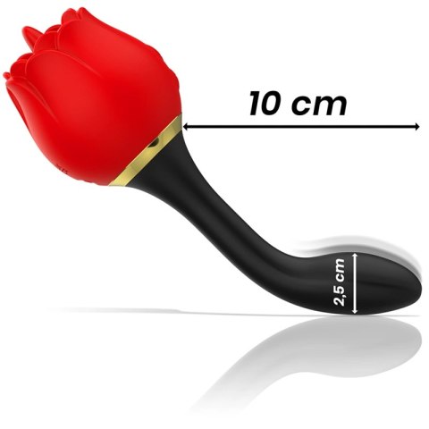 MIA Double Pleasure Rose - Intymny stymulator 2w1, wodoodporny, rożowy