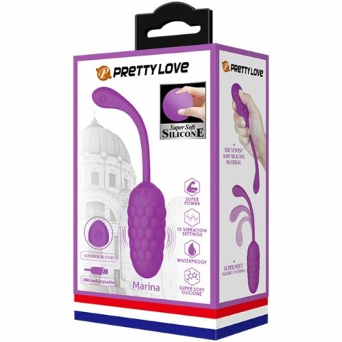Pretty Love Jajko Wibrujące Fioletowe USB 12 Trybow Silikonowe