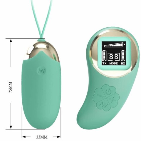 Pretty Love Model Zdalnie Sterowane Jajko Wibracyjne Zielone USB LCD