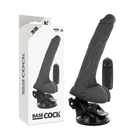 BASECOCK Model 20 Black - Intymna maszyna sterowana pilotem 20x4 cm TPE