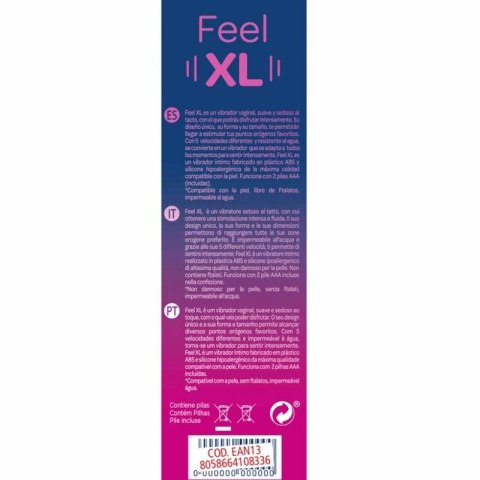 Control Feel XL - Model XL, 5 trybow, silikon medyczny, wodoodporny