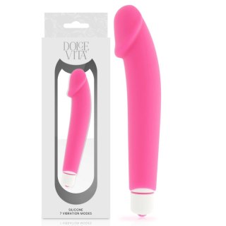 Dolce Vita Rożowy model silikonowy 7 trybow wodoodporny 158x31mm