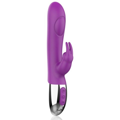Fun Function Combi Double Tapping - model z dwoma silnikami, silikon, 21 cm