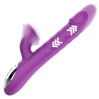 Fun Function Zenda Thruster & Rotation - wodoodporny model z funkcją obrotu, silikonowy, fioletowy