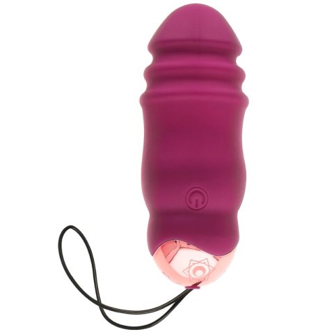 Rithual Reva Egg - Sterowana Maszyna Intymna z Funkcją Wibracji i Ruchu Up&Down, silikon, pilot, USB, fiolet