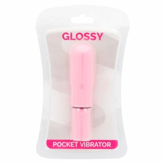 Glossy Brilliant Mini Wibrator Kieszonkowy Rożowy ABS 107x25mm