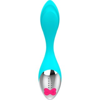 HAPPY LOKY Mini model wibracyjny 7 trybow LED turkusowy USB