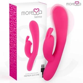 Moressa Telmo Premium silikonowy model intymny 19,5 cm USB LED