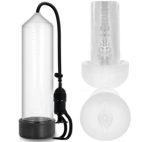 Pump Addicted RX5 Transparent - System prożniowy z wkładem intymnym