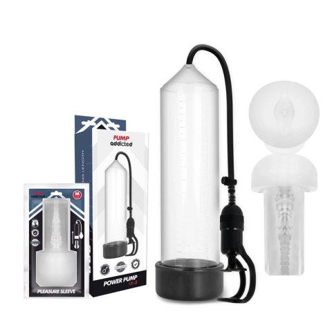 Pump Addicted RX5 Transparent - System prożniowy z wkładem intymnym