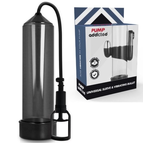 Pump Addicted RX7 Czarna Pompa Prożniowa z Funkcją Wibracji 24cm