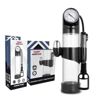 Pump Addicted RX9 przezroczysta maszyna intymna z wibracją 30cm