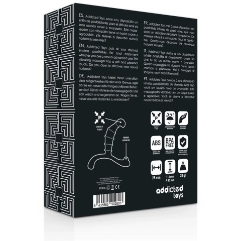 Addicted Toys Stymulator Prostaty Czarny Anatomiczny 11,3 cm